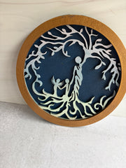 Personalized Tree of Life Sign | Mother's Day Gift | 3-Layer Wood Wall Art | Up to 5 Children | Wings Available
