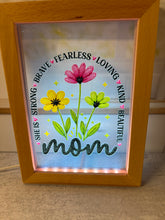 She Is Mom LED Light Frame | UV Printed Illuminated Sign | Handmade Mother's Day Gift