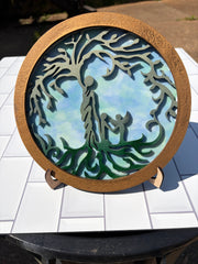 Personalized Tree of Life Sign | Mother's Day Gift | 3-Layer Wood Wall Art | Up to 5 Children | Wings Available
