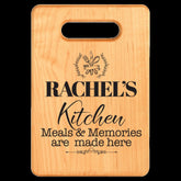Custom Design Personalized Cutting Board Mothers Day Gift Idea Grandma Gift - Maple Wood Laser Engraved
