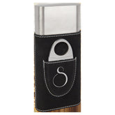 Personalized Cigar Case with cutter Faux leather vegan leather Cigar Gifts,Leather Father's Day Gift, Dad Birthday Gift, New Dad Gift,
