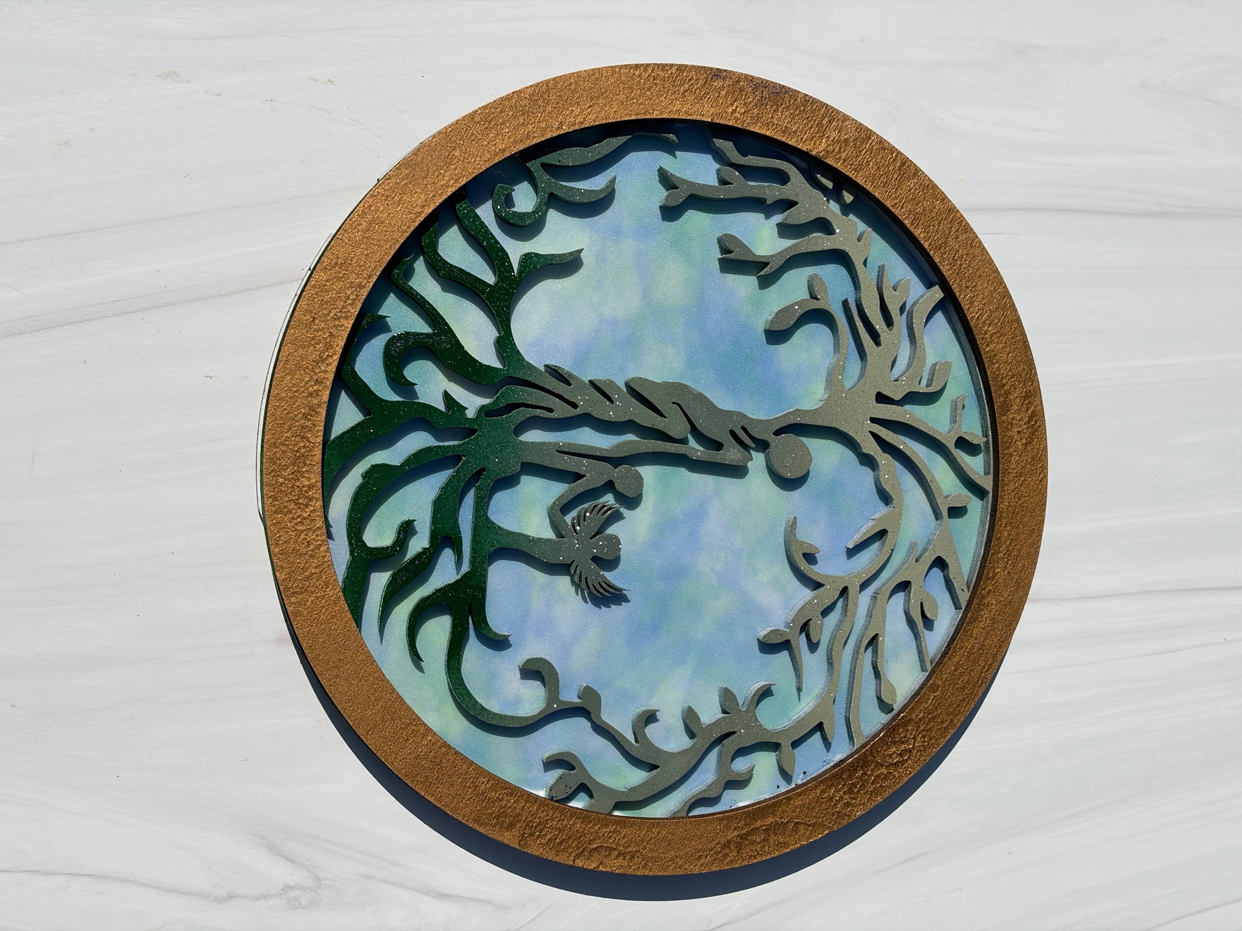 Personalized Tree of Life Sign | Mother's Day Gift | 3-Layer Wood Wall Art | Up to 5 Children | Wings Available