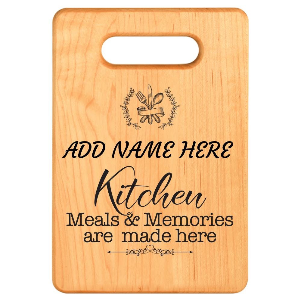 Custom Design Personalized Cutting Board Mothers Day Gift Idea Grandma Gift - Maple Wood Laser Engraved