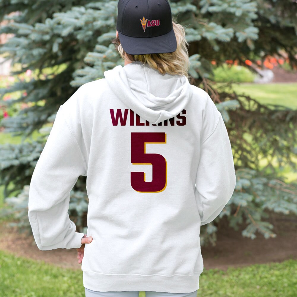 Red & Gold Team Colors With Personalization  Adult Hoodie