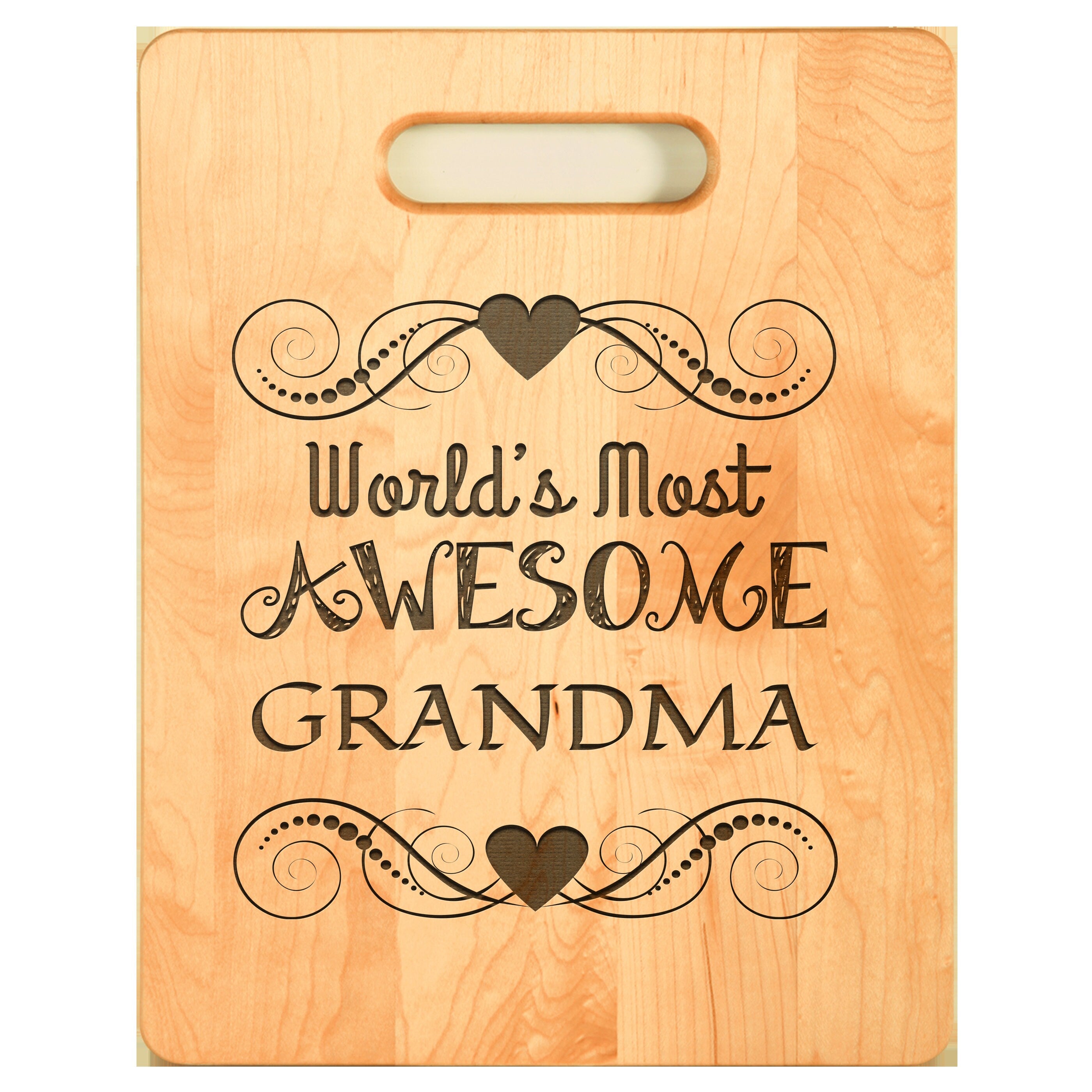 Maple Wood Cutting Board Great Gift for Mom Grandma for mothers day or Birthday. kitchen decoration