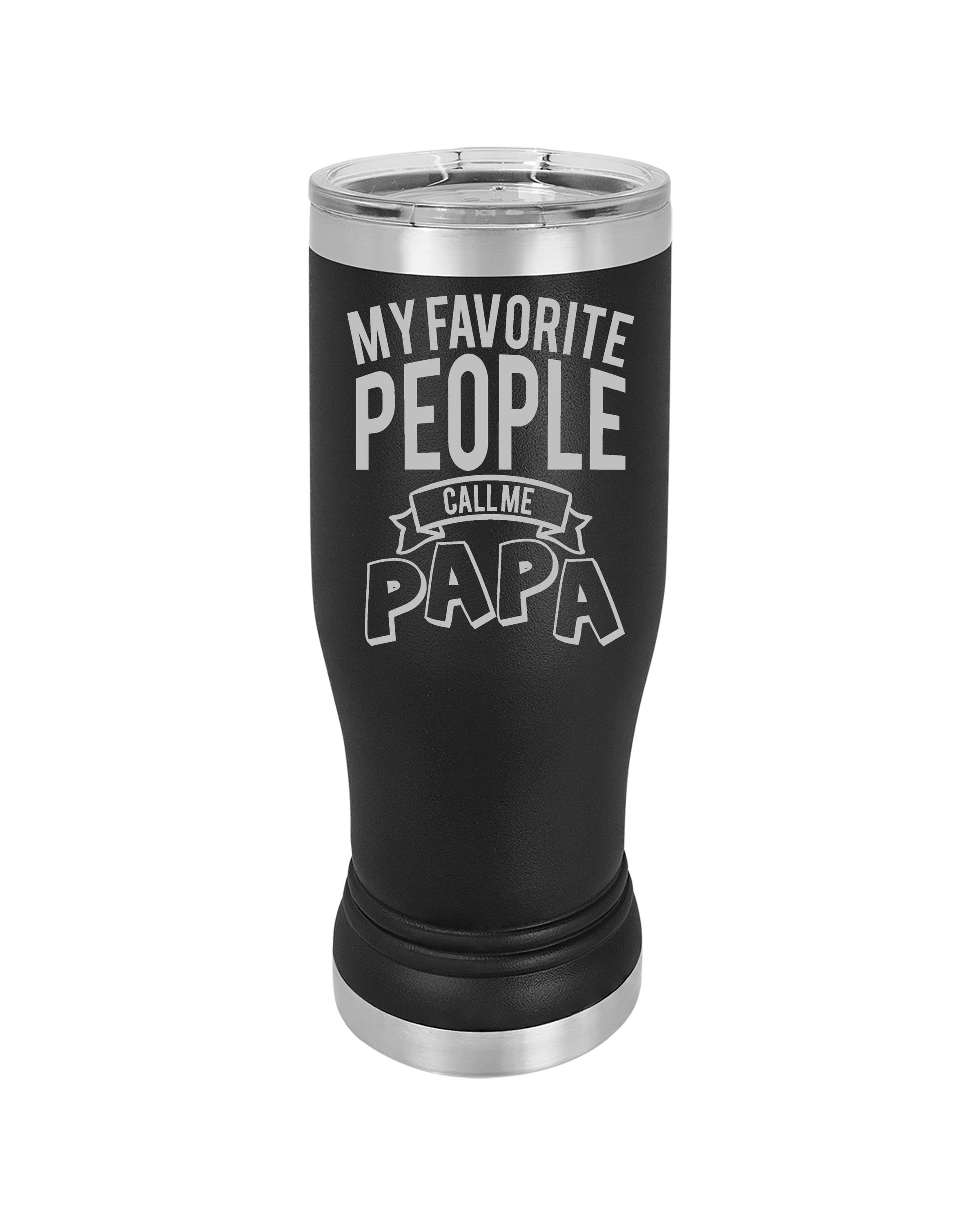 DILF,funny fathers day,Personalized Pint Glass,Insulated 20 oz Pilsner Tumbler,Devoted dad, Fathers Day,Funny Dad gift, can customize