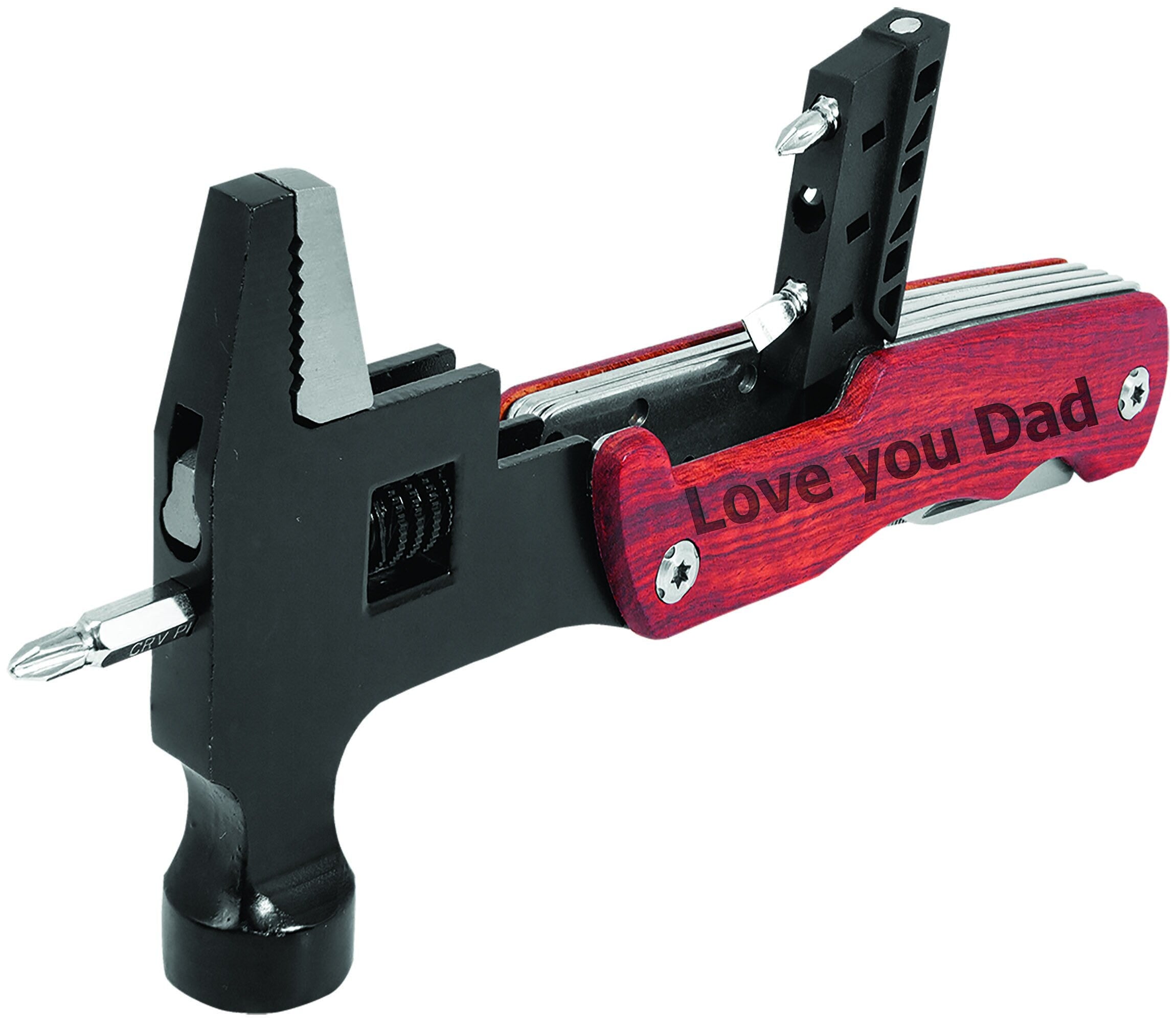 Personalized Custom Engraved multi-function tool hammer, Fathers Day Gift for Dad, great wedding favor, groomsman,Birthday for him, handyman