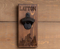 Personalized Wood Bottle Opener, veteran insignia, Customize for you,Dad, Groomsmen, Groom, Friend, Brother, Sister, Man Cave
