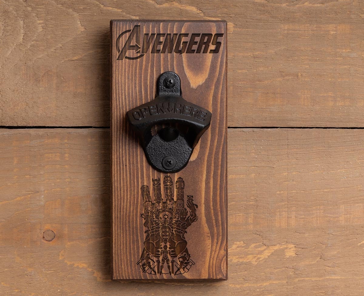 Personalized Wood Bottle Opener, Bartending 101, Customized for you, Dad, Groomsmen, Groom, Friend, Brother, Sister, Man Cave