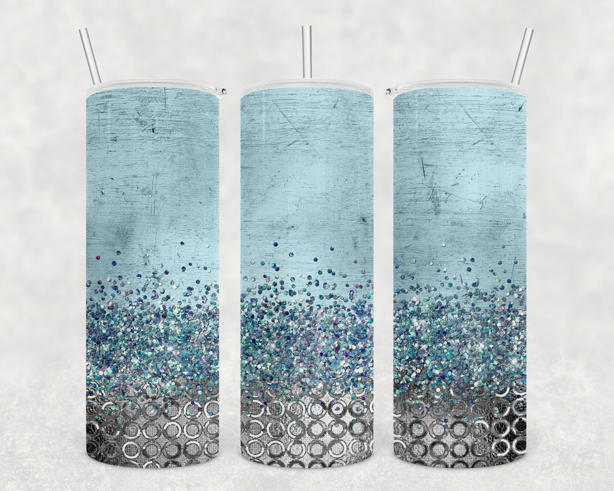 Personalized Beautiful Sparkly Skinny Tumbler 20 ounce Add some Bling to your drink! Gift for her, Birthday,